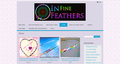 Desktop Screenshot of infinefeathers.com