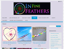 Tablet Screenshot of infinefeathers.com